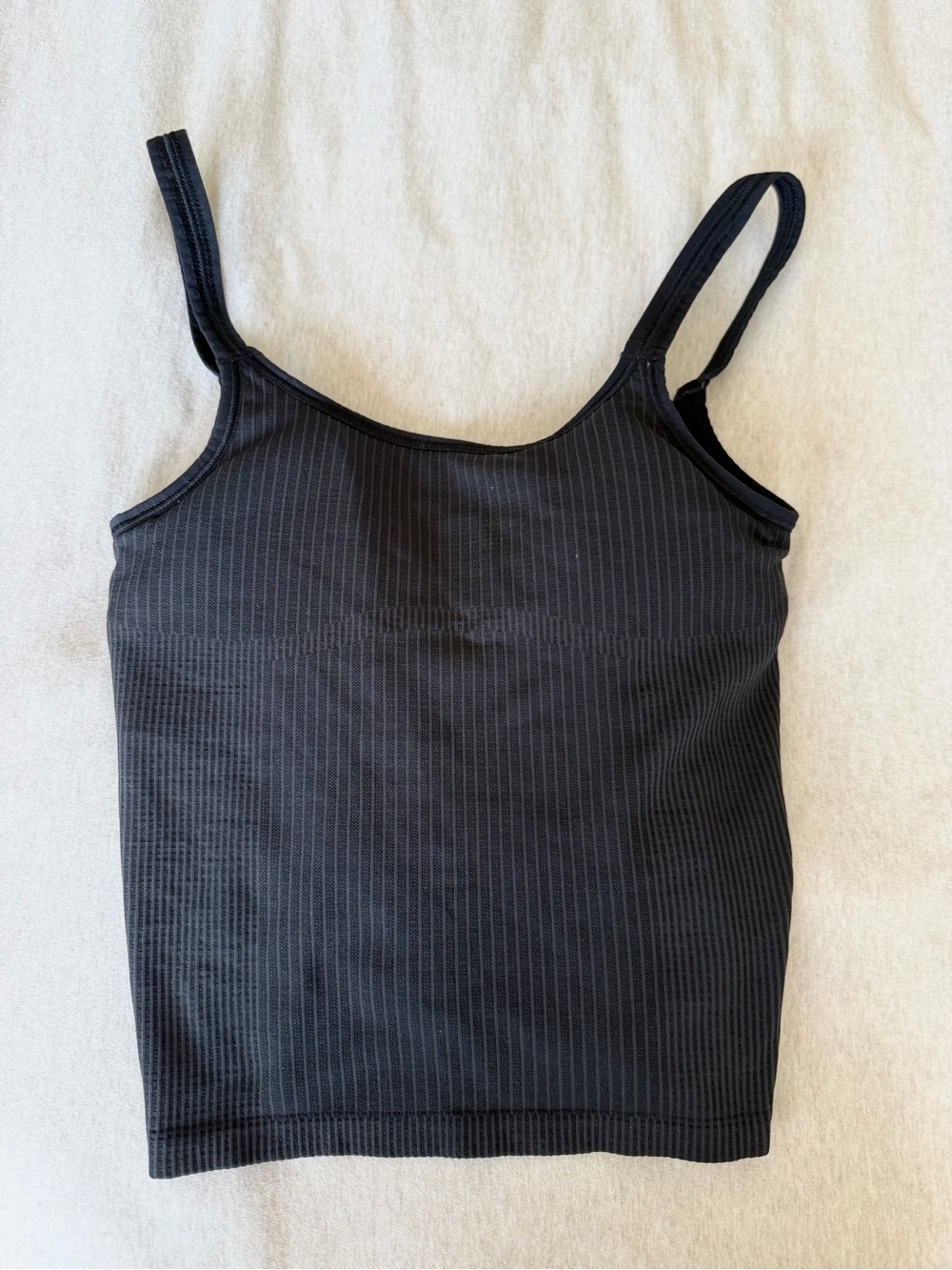 lululemon Black Ribbed Camisole Tank SIZE 4